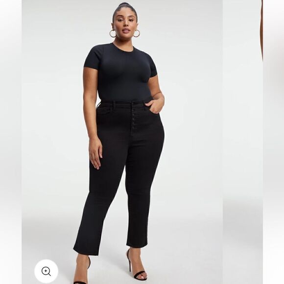 Good American Denim - Good American Good Legs Straight Never Fade Jeans Plus Size sz 15